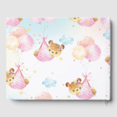 Jolie Twin Girls Baby shower Nounours Twins (Verso)