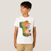 Jolie vache caricaturale et un beau T-shirt enfant (Devant entier)