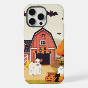 Jolie vache de Halloween et ferme