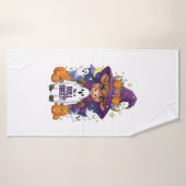 Jolie vache des Highlands Halloween (Serviette de bain)