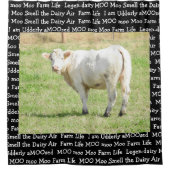 Jolie Vache drôle Fermer Photo Douche Rideau (Devant)