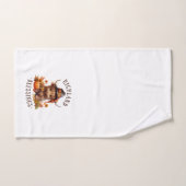 Jolie vache Highland Thanksgiving Bénédictions (Serviette à main)