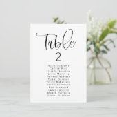 JOLIE Vertical Modern Bohemian Table Seating Kaart (Staand voorkant)