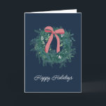 Jolie Wreath Winter Family Carte de vacances<br><div class="desc">L'oeuvre sur le devant de cette carte est une peinture numérique d'une couronne. L'intérieur comprend des espaces réservés pour une nouvelle adresse,  un sentiment spécial et/ou des noms de famille. Veuillez communiquer avec DM pour toute demande. Merci d'avoir visité mon magasin Zazzle !</div>