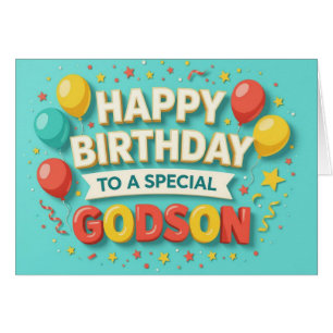 Jolies ballons d'anniversaire et carte de confetti