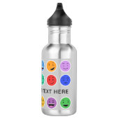 Jolies bouteilles d'eau en texte personnalisé (Droite)