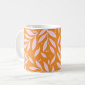 Jolies branches - orange et rose Mug (Devant gauche)