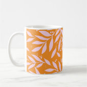Jolies branches - orange et rose Mug (Gauche)
