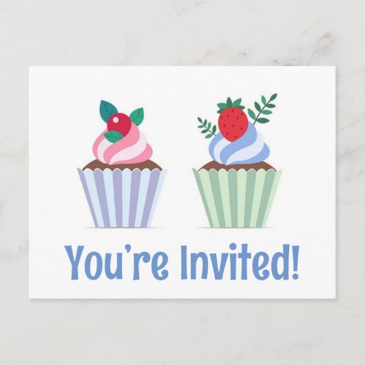 Jolies cartes d'anniversaire invitations vous êtes (Devant)