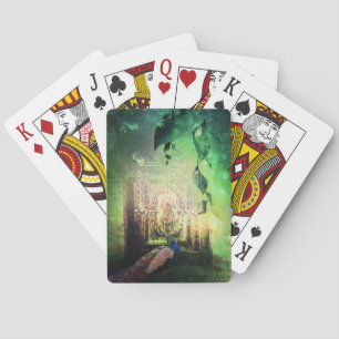 Jolies cartes de jeu de conception de porte de