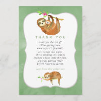 Jolies cartes de remerciement pour Baby Shower sur