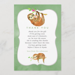 Jolies cartes de remerciement pour Baby Shower sur