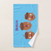 Jolies chansons chantent des chansons pour les enf (Serviette à main)