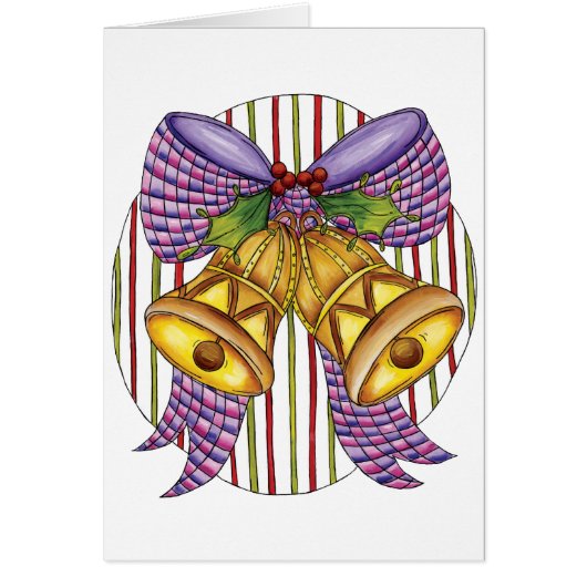 Jolies cloches de jingle de Noël avec ruban et bow (Devant)