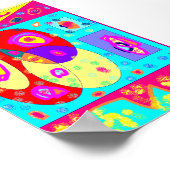 Jolies couleurs de bonbons sur une affiche (Coin)