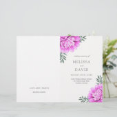 Jolies Dahlias programmes de mariage (Debout devant)