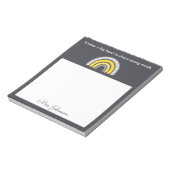 Jolies enseignantes Boho Arc-en-ciel sur Bloc-note (Tourné)