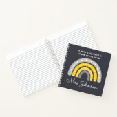 Jolies enseignantes Boho Arc-en-ciel sur Carnet gr (Intérieur)