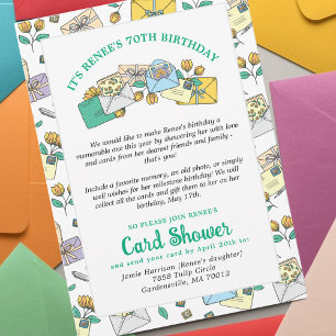 Jolies enveloppes cartes pluie par la poste pour a