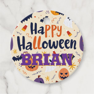 Jolies étiquettes pour un cadeau d'Halloween - Par