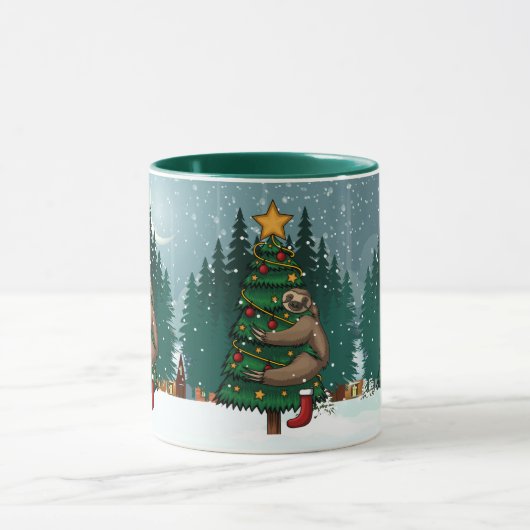 Jolies fentes de Noël Mug (Centre)