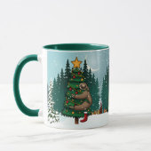 Jolies fentes de Noël Mug (Gauche)