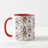 Jolies fentes de Noël Mug (Gauche)