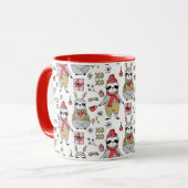 Jolies fentes de Noël Mug (Devant gauche)