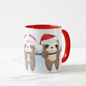 Jolies fentes de Noël Mug (Devant droit)