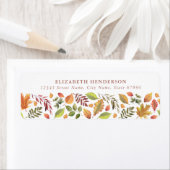 Jolies feuilles d'automne Retourner les étiquettes (En situation)