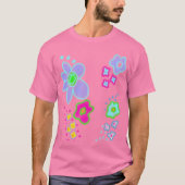 Jolies fleurs Art Abstrait à porter T-shirt (Devant)