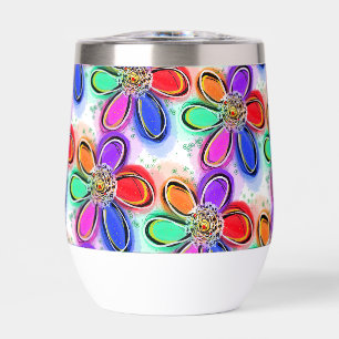 Jolies fleurs artistiques colorées