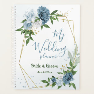 jolies fleurs bleues verdure mariage