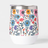 Jolies fleurs colorées monogrammées fantaisistes (Droite)