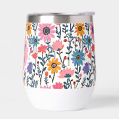 Jolies fleurs colorées monogrammées fantaisistes (Gauche)