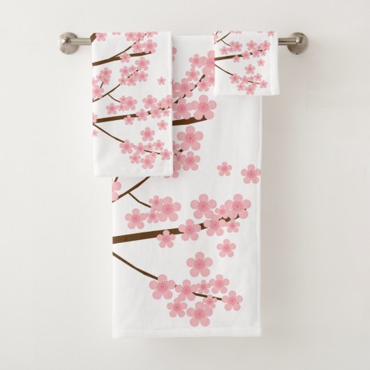 Jolies fleurs de cerisier Sakura Arbre Fleurs rose (En situation)