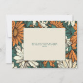 Jolies fleurs de marguerite enregistrer la carte d (Dos)