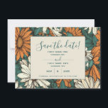 Jolies fleurs de marguerite enregistrer la carte d<br><div class="desc">N'attendez pas ! Envoyez votre invitation de mariage maintenant. Rendez-le inoubliable avec cette carte de datation Save the date avec un joli cadre de bordure en fleur marguerite. Invitation tous vos invités dans le style avec cette superbe carte "Save the date" avec un élégant et grand script disant Save the...</div>