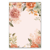 Jolies fleurs de mariage Carte de remerciements fr (Dos)