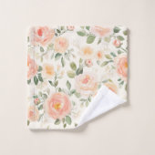 Jolies Fleurs de Pêche pour une Mariée (Gant de toilette)