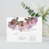 jolies fleurs d'orchidée rose mariage RSVP (Debout devant)