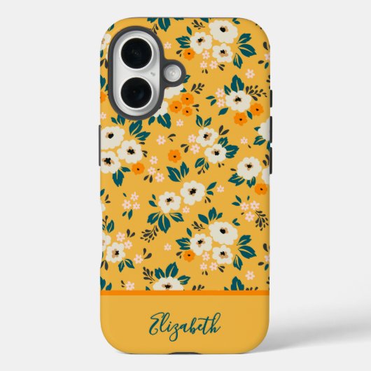 Jolies Fleurs Féminines Coque Case-Mate iPhone (Verso)