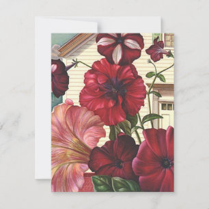 Jolies fleurs florissantes Invitations à la Fête d