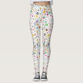 Jolies fleurs - leggings colorés (Devant)
