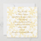 Jolies Fleurs Mariages Invitations (Dos)