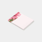 Jolies Fleurs Roses Post-It Notes (Incliné)