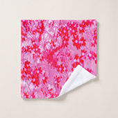 Jolies fleurs rouges (Gant de toilette)