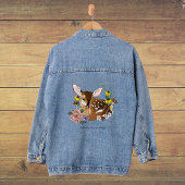 Jolies Fleurs Sauvages Faon Bleu Bébé Cerf Forêt