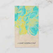 Jolies fleurs vintages, carte de visite (Dos)