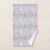 Jolies Fleurs Violettes Romantiques (Serviette à main)